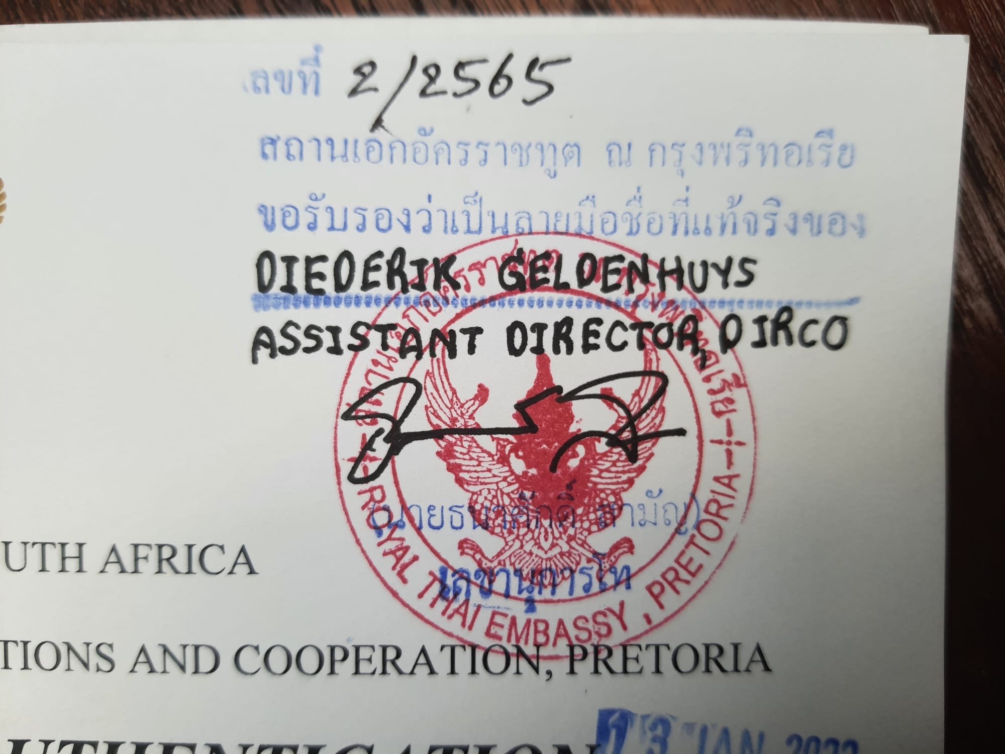 Vietnam Embassy Attestation Stamp