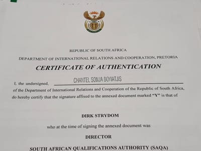 Document Authentication Services Pretoria  image