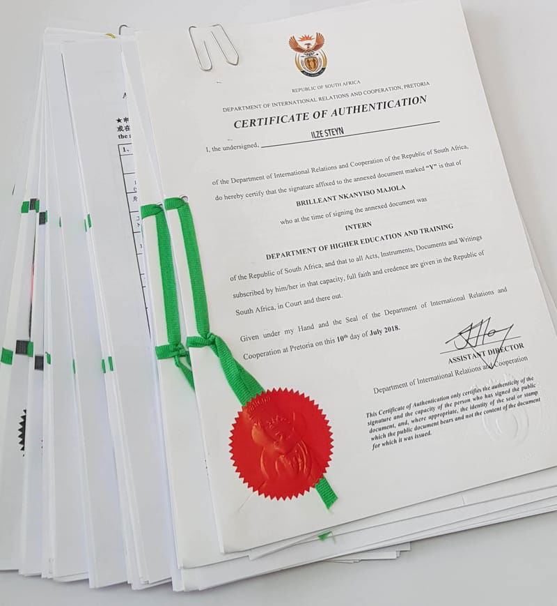 Authentication Certificates Notary Public Services Pretoria 8042