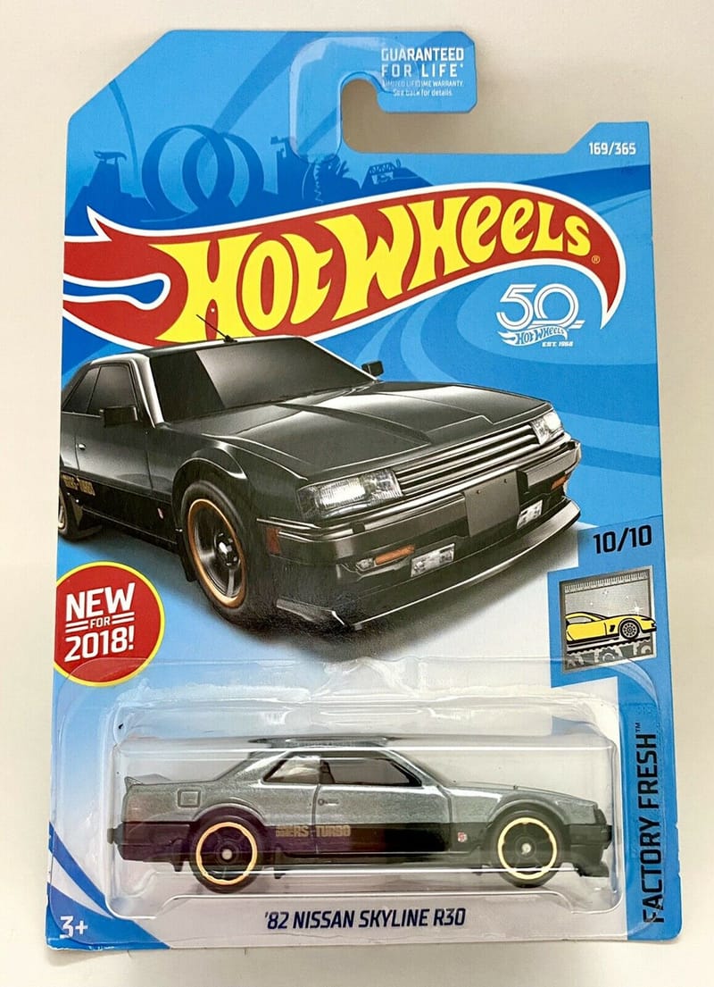 Hot Wheels #169 82 Nissan Skyline R30 Dark Silver - Toysmart