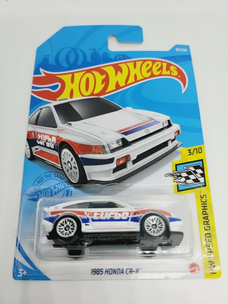 Hot Wheels White Honda Crx Cr X Turbo Toysmart