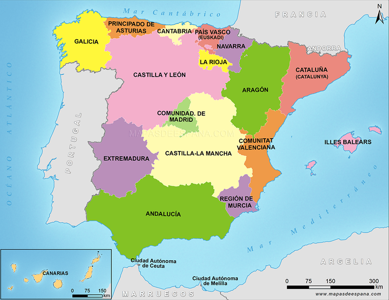 Unit 4. Political Map of Spain - 6th Grade