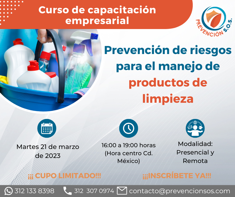 C U R S O  "Prevención de Riesgos para Productos de Limpieza"