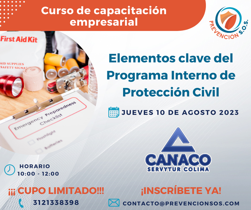 Curso “Elaboración del Programa Interno de Protección Civil”