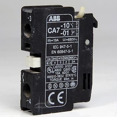 ABB Ca7-10 Auxiliary Contact 10a 600vac for sale online 