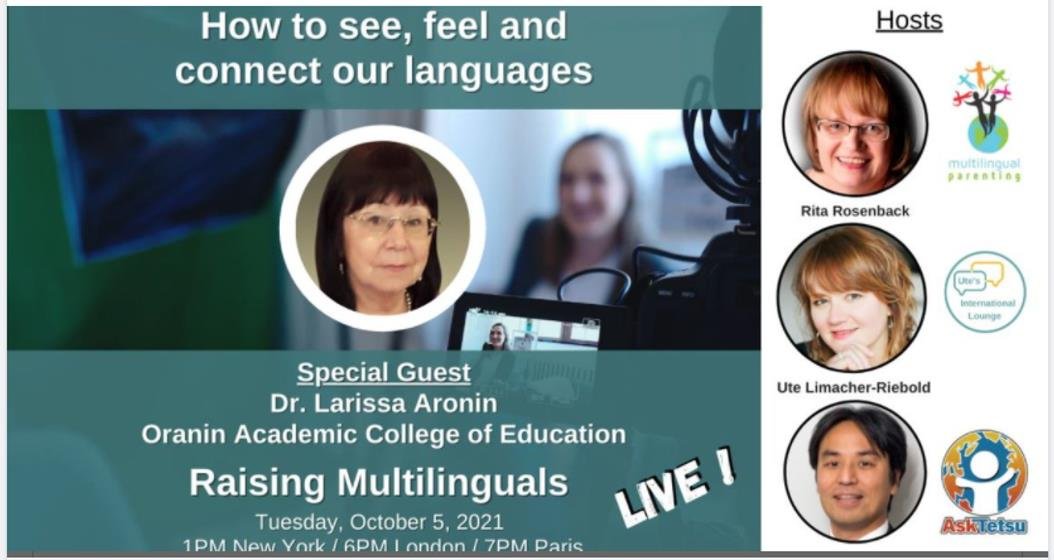Raising Multilinguals LIVE October 5, 2021