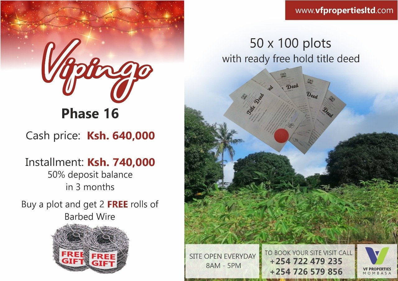 Buy an 1/8 acre (50*100) plot and GET 2 FREE ROLLS OF BARBED WIRE.