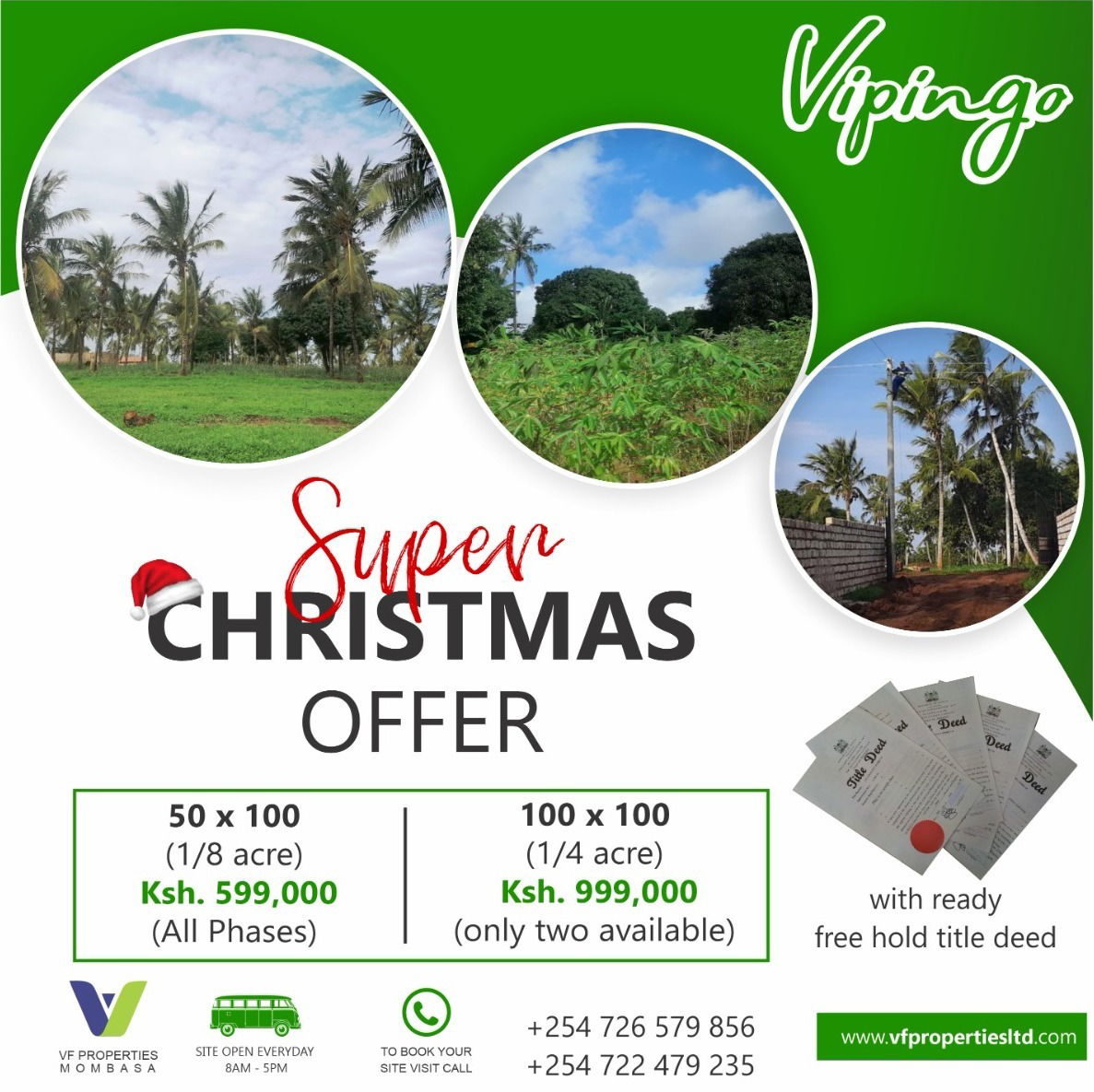 Christmas Offer.. 50*100 plots at Ksh. 599,000 & 100*100 plots at Ksh. 999,000 - SOLD OUT