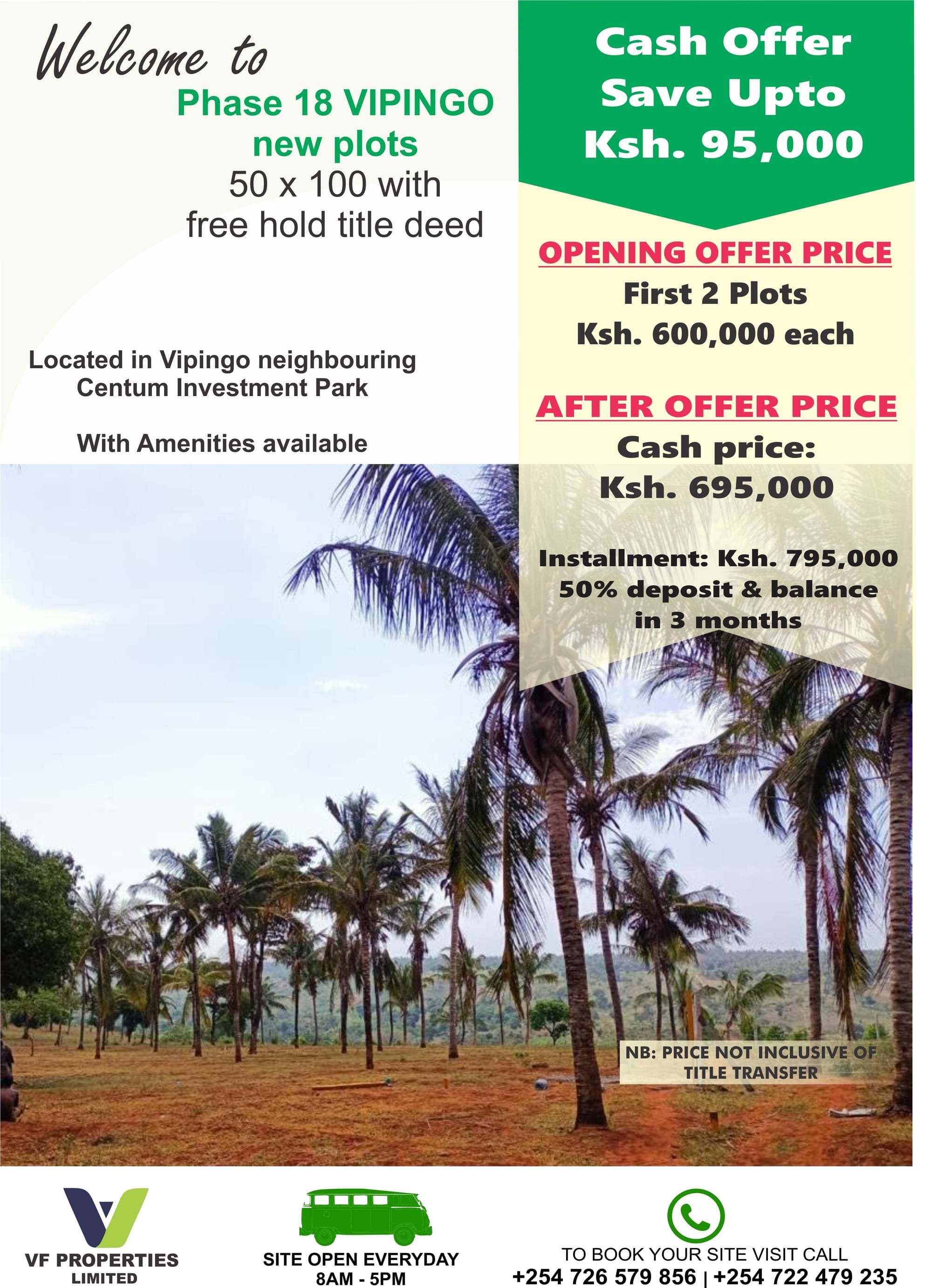 Phase 18 New Vipingo plots on Offer - SOLD OUT