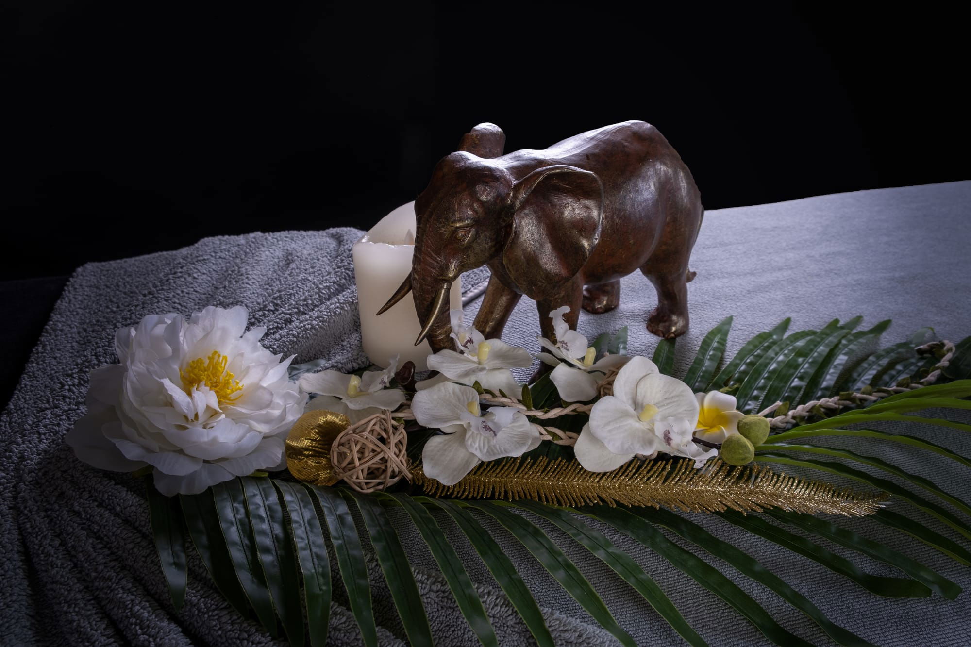 décoration table de massage