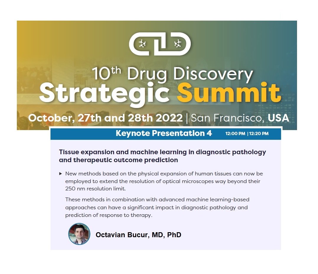 Octavian presented a Keynote Lecture at the 10th Drug Discovery Strategic Summit in San Francisco, USA