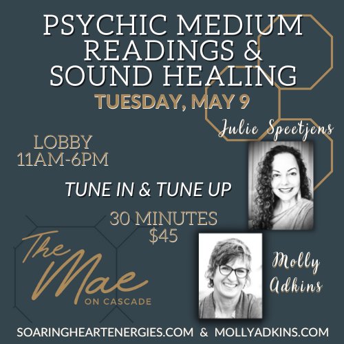 Psychic Medium Readings & Sound Healing at The Mae