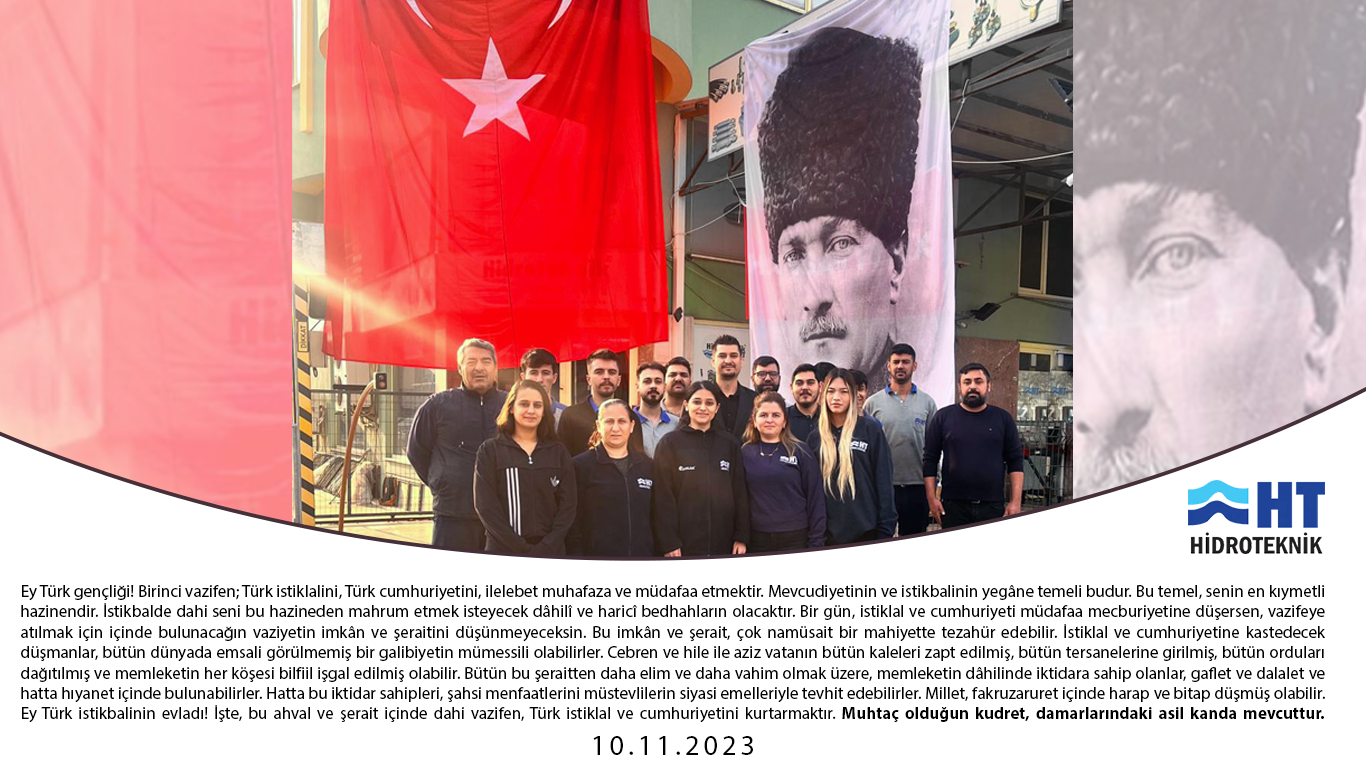 10 Kasım 2023 Atatürk'ü anma etkinliği