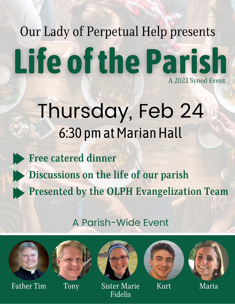 OLPH "Life of the Parish" Dinner