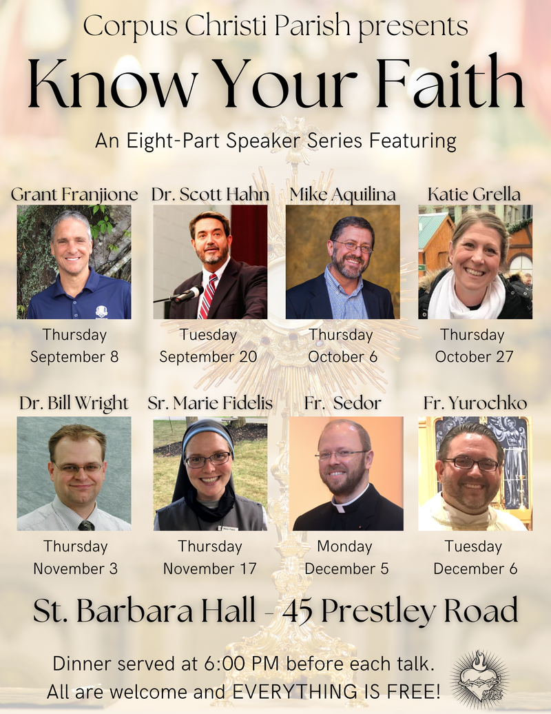 Know Your Faith Speaker Series