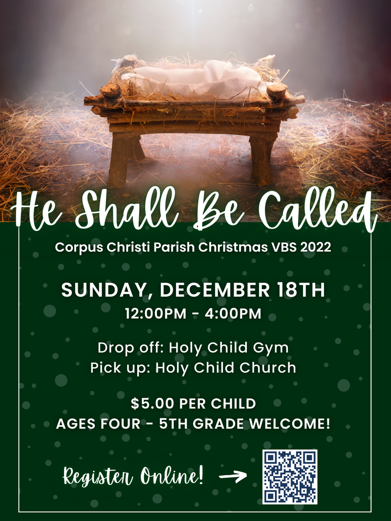 Corpus Christi Parish Advent VBS