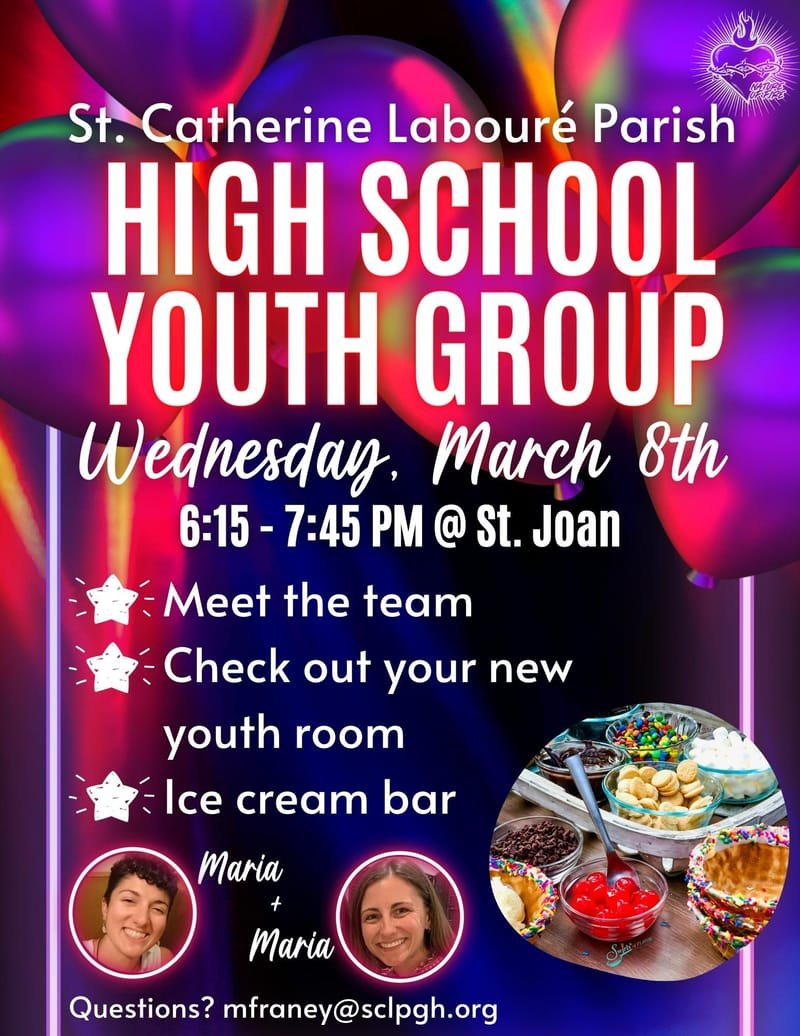 High School Youth Group - St. Catherine Labouré