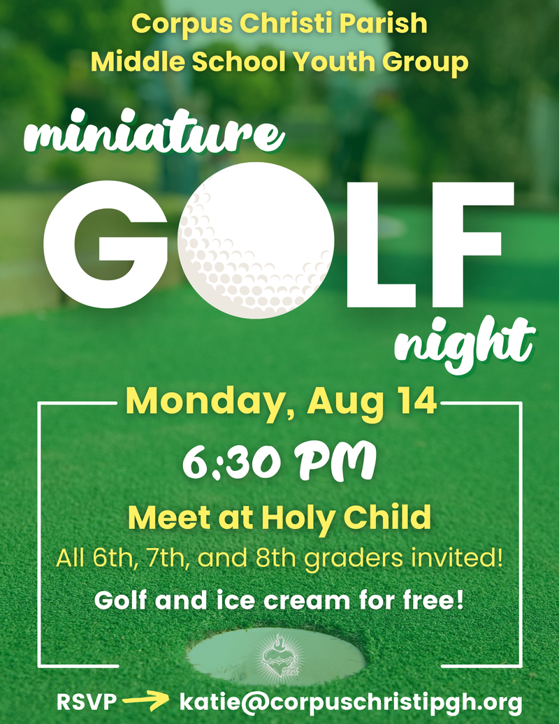 Middle School Youth Group Mini Golf