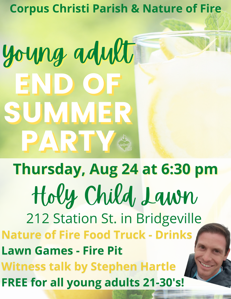 Young Adult End of Summer Party