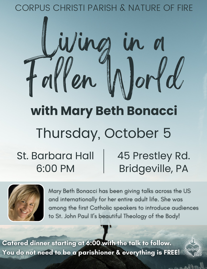 Living in a Fallen World w/ Mary Beth Bonacci