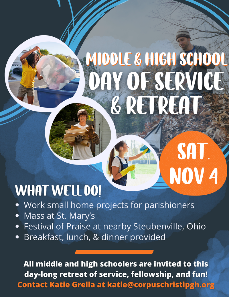 Youth Group Day of Service & Retreat