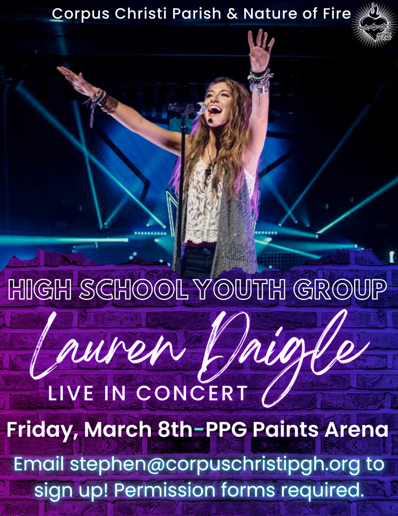 HS Youth Group Lauren Daigle Concert