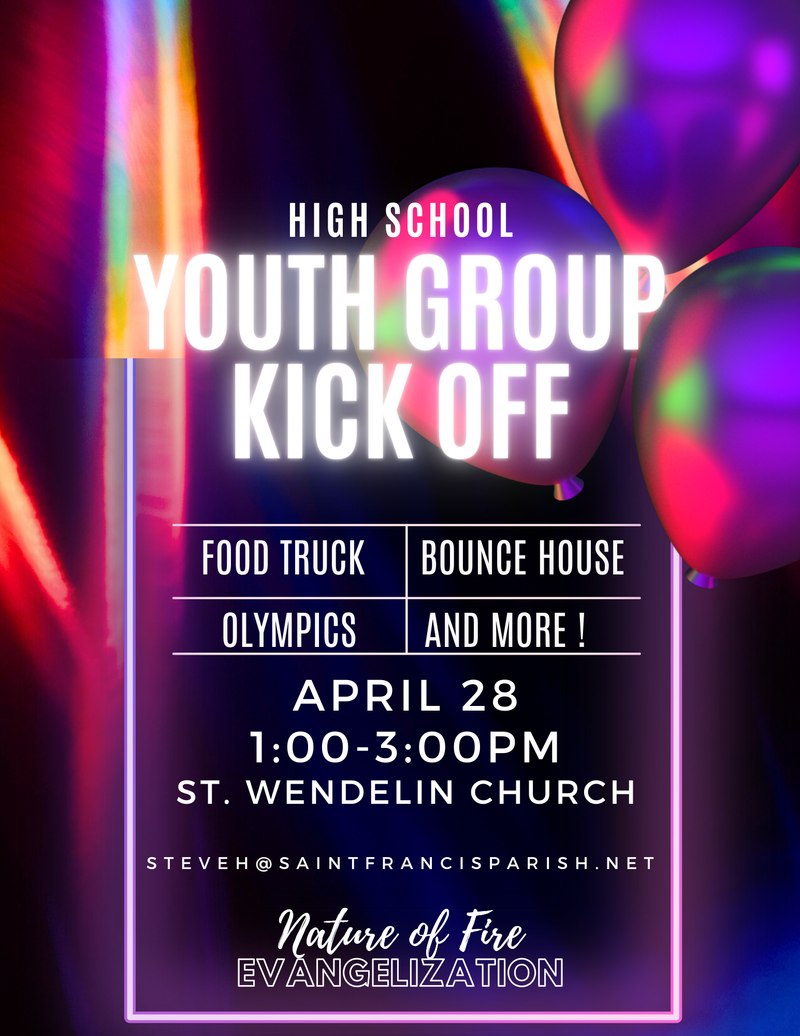 High School Youth Group Kick Off