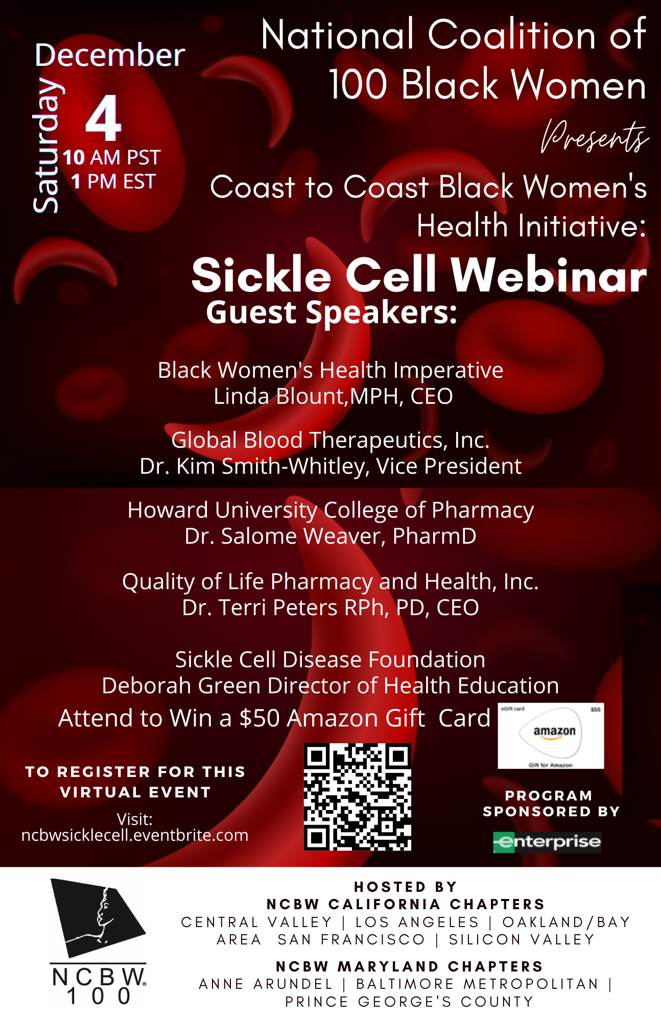 Understanding and Living with Sickle Cell Coast to Coast Joint Chapter Webinar