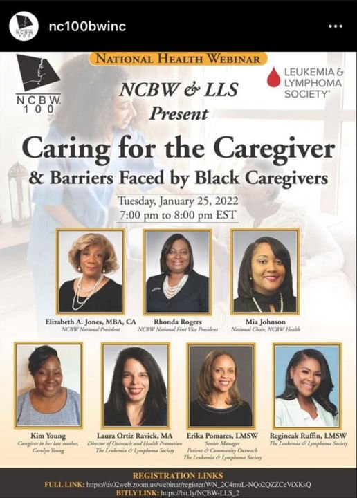 NCBW & LLS Present: Caring for the Caregivers & Barriers Faced by Black Caregivers