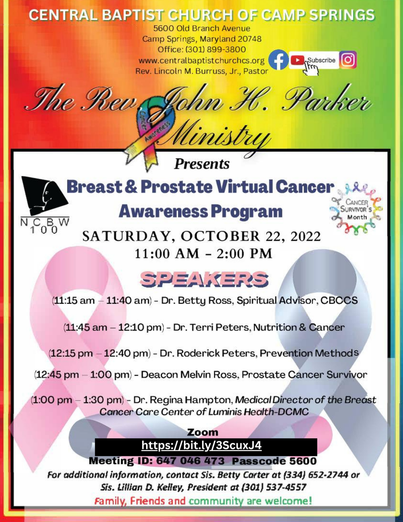 Breast Cancer Awareness Month Webinar