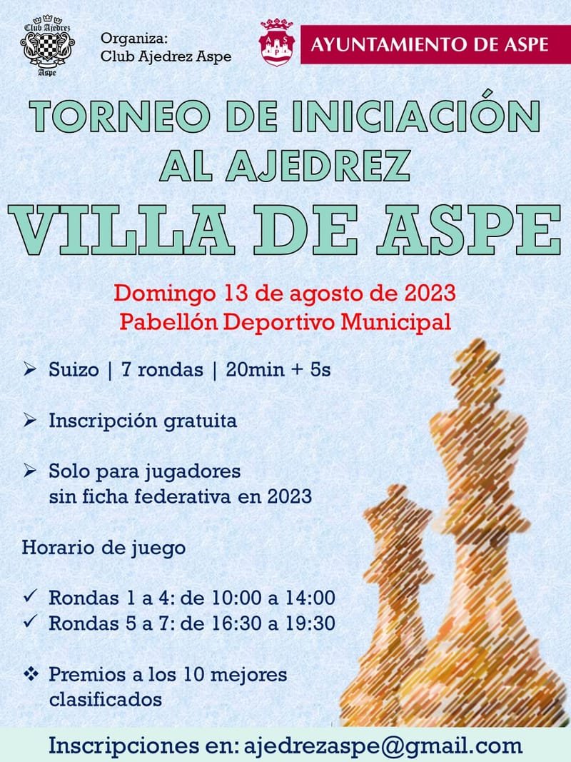 Torneo de Iniciación al Ajedrez Villa de Aspe