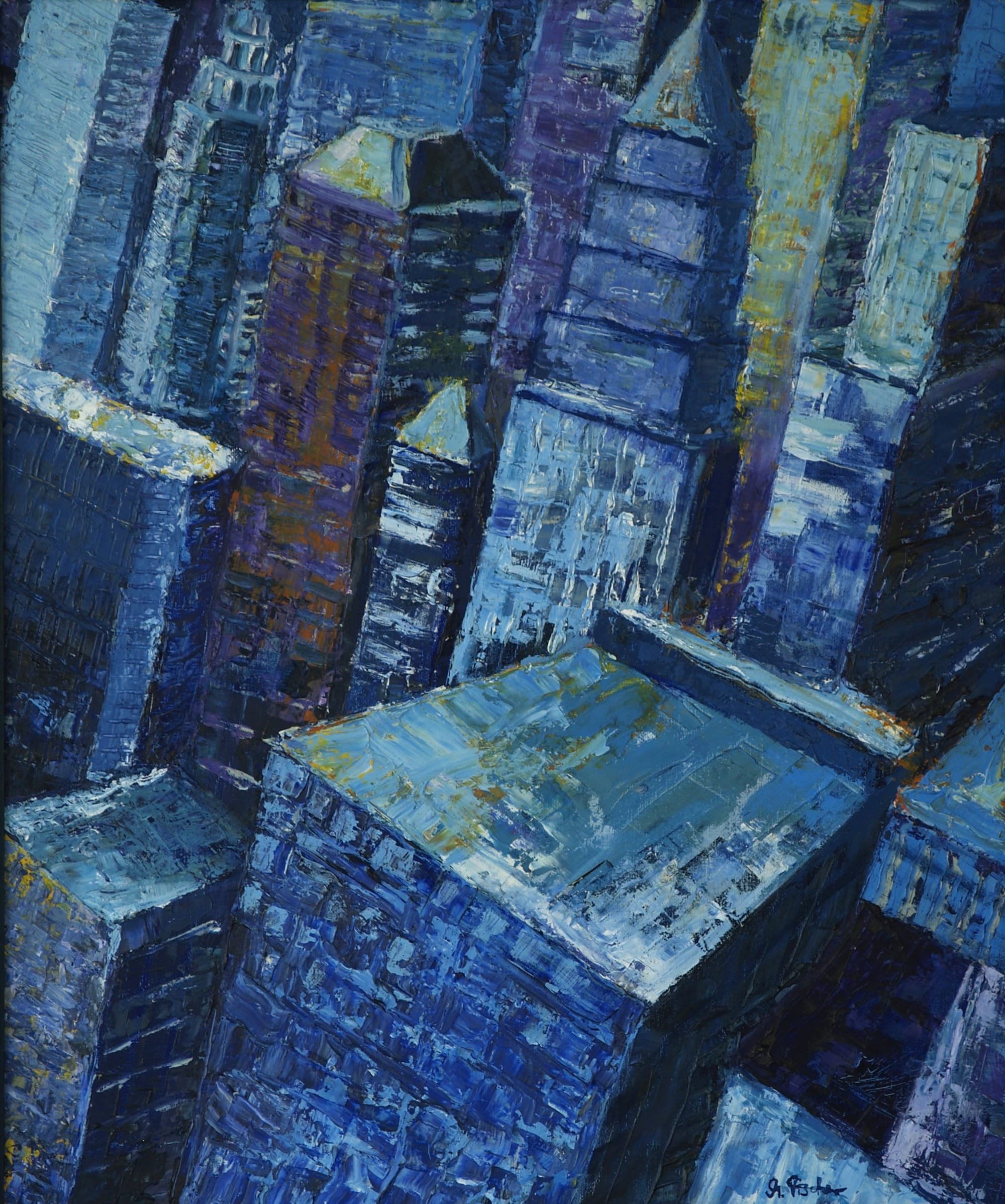 Maren Wellendorf , New York, blau
