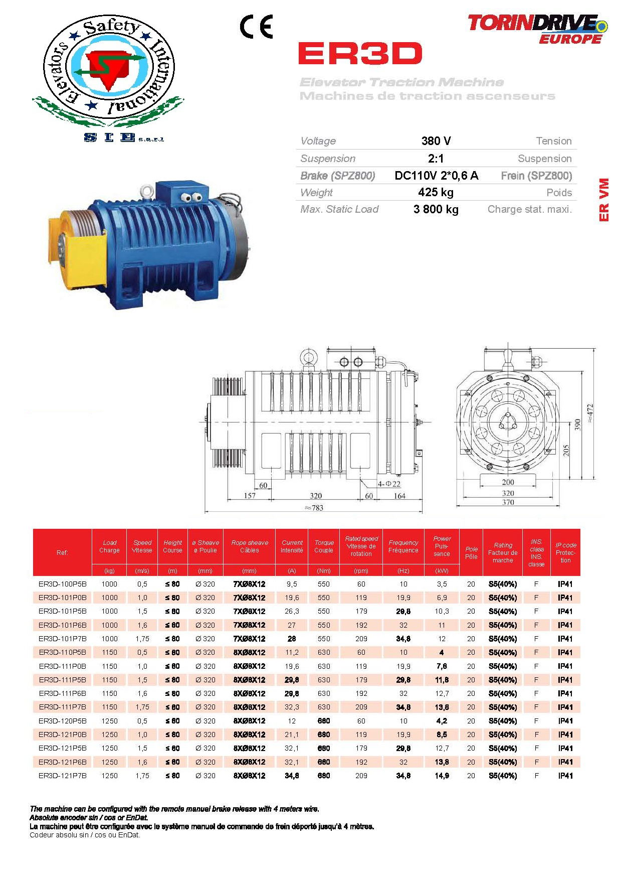 TRACTION MACHINE - DETAILS