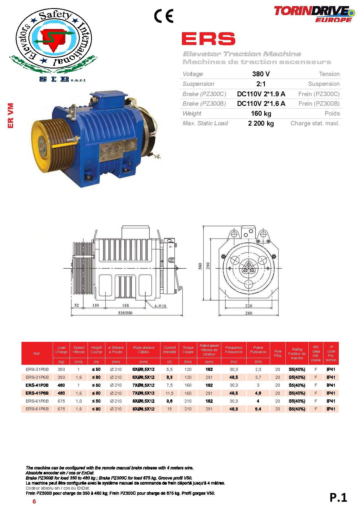 TRACTION MACHINE - DETAILS