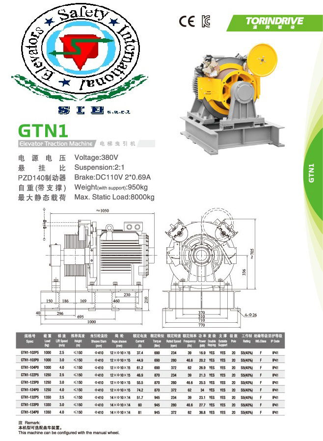 TRACTION MACHINE - DETAILS