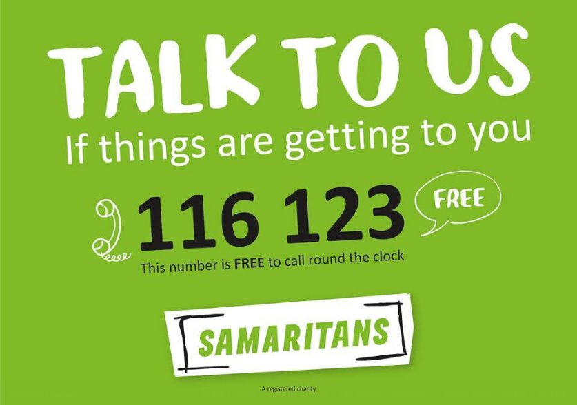 need to talk? call 116 123 Free