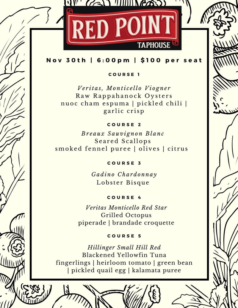 Seafood Wine Dinner