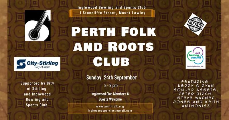 Perth Folk & Roots Club - Kerry B Ryan and Souled Assets
