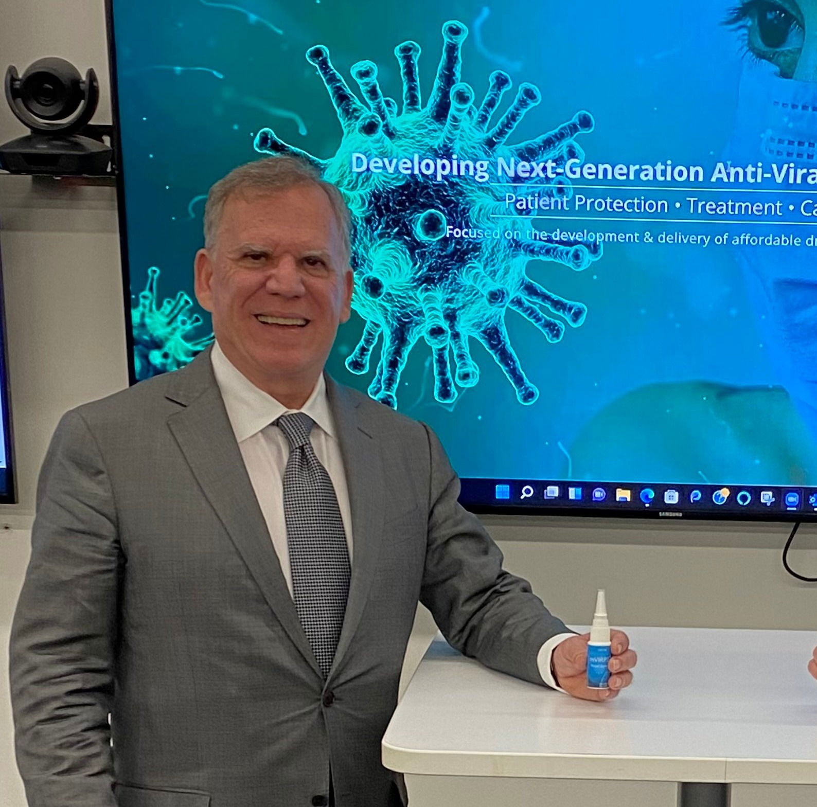 Viron's CEO unveils Viron C1, an anti-COVID-19 nasal spray