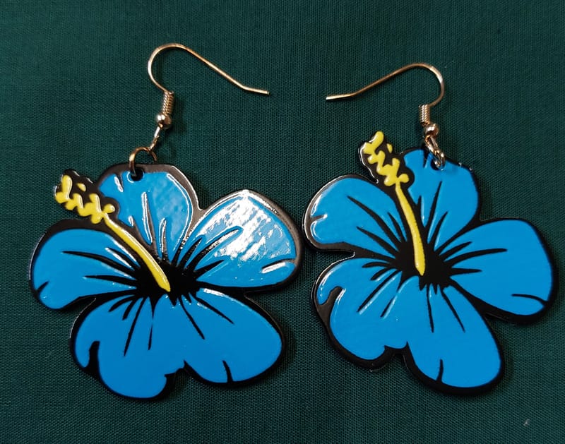 Hibiscus earrings deals