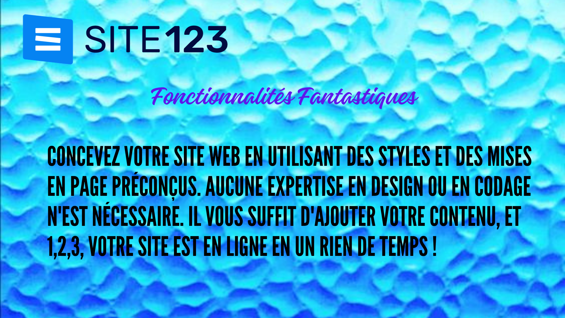 Pourquoi choisir SITE123 pour créer son site web en tant que débutant ?