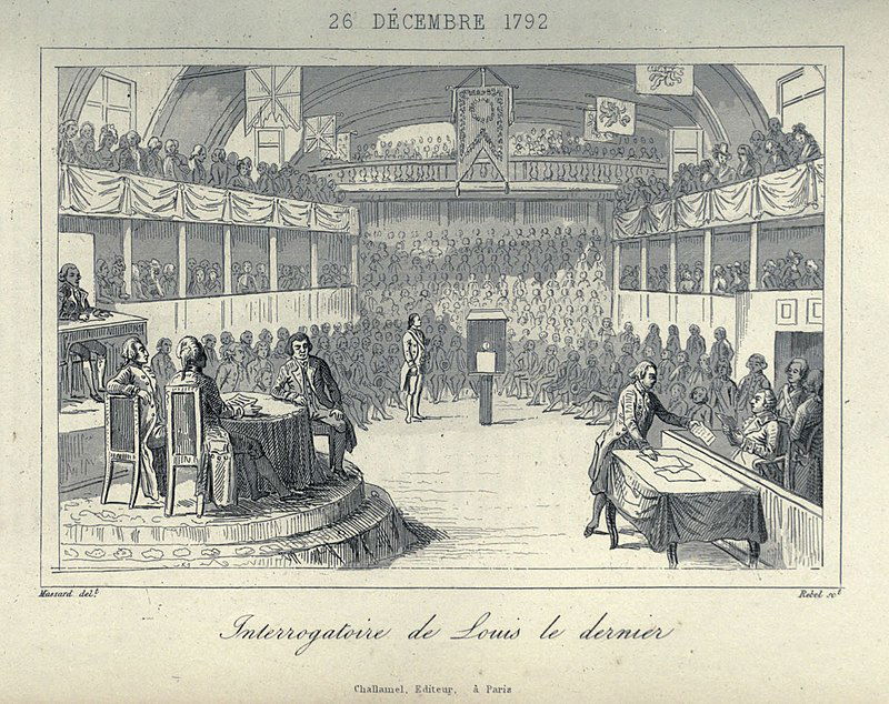 11. La Convención Girondina interrogando a Luis XVI.