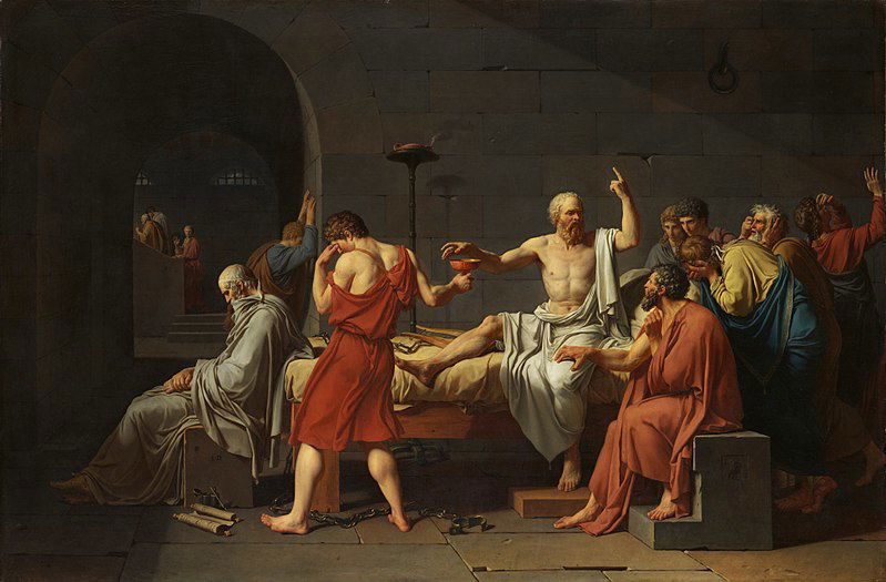 20. Muerte de Sócrates, David, 1787.