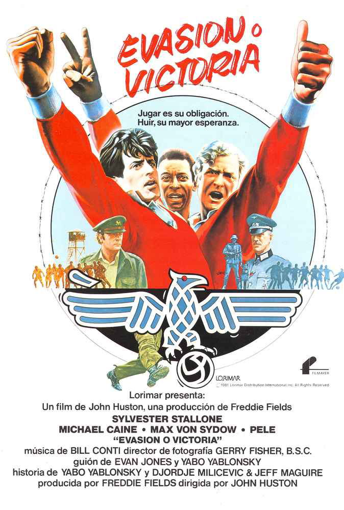 23. Cartel de la película Evasión o Victoria, 1981.