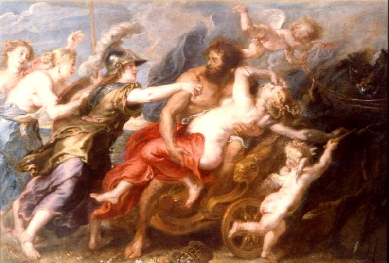 22. Rapto de Proserpina, Rubens, 1636.