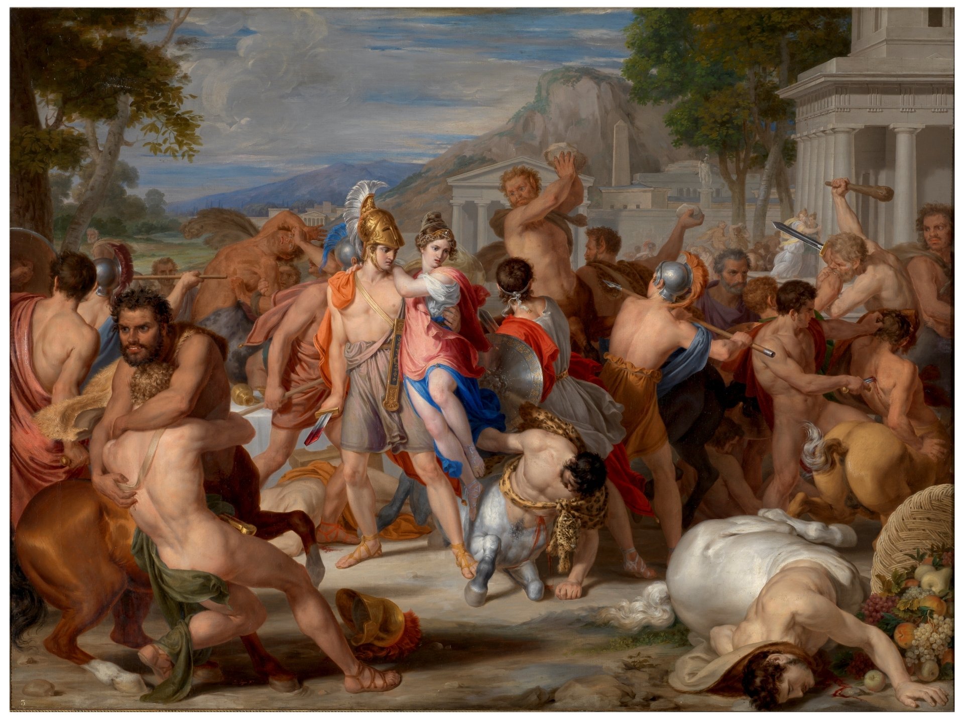27. Batalla de lapitas y centauros, Rafael Tegeo, 1835.