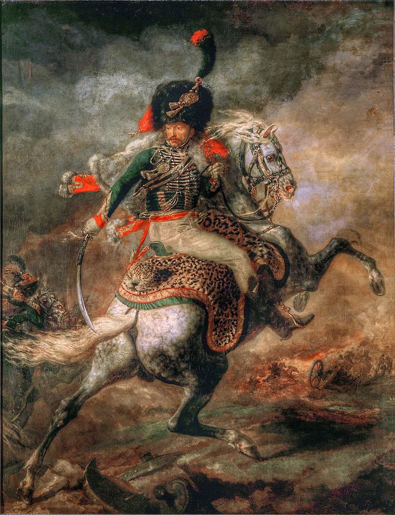 19. Oficial de cazadores a la carga, Géricault, 1812.