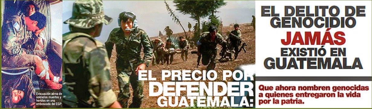 36. Propaganda negacionista del genocidio maya