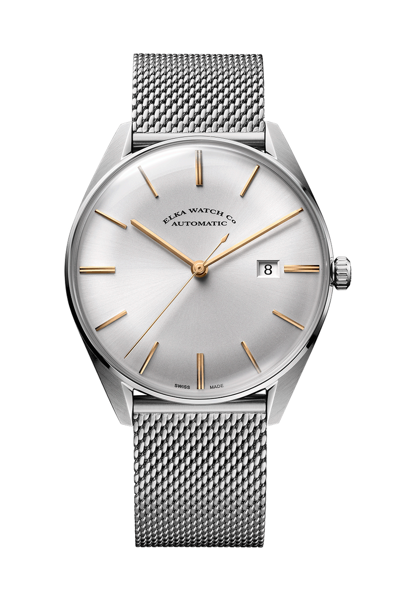 ELKA D011001 Automatic Gold color indexes Milanese
