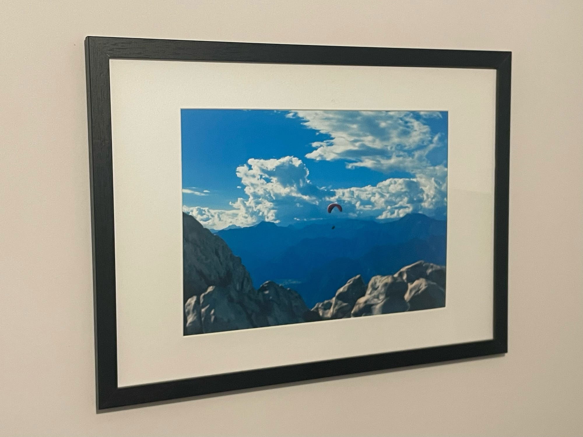 Photography size 210mm x 297mm with mount displayed in A3 frame.